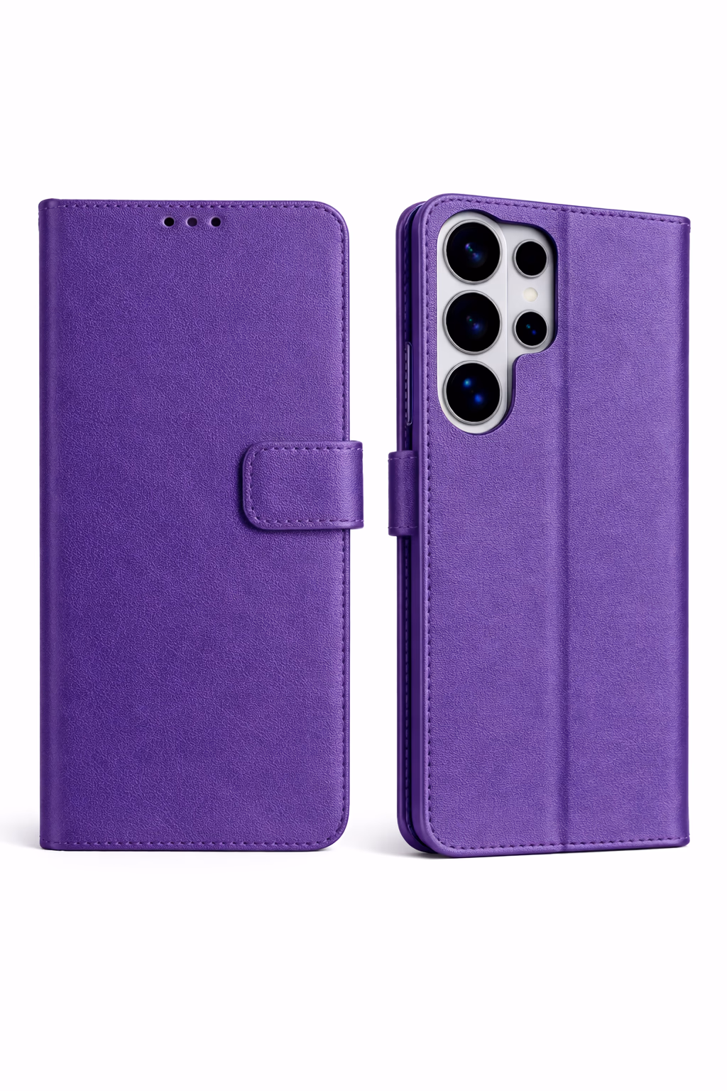 Samsung S26 Ultra - Classic Leather Wallet - Purple